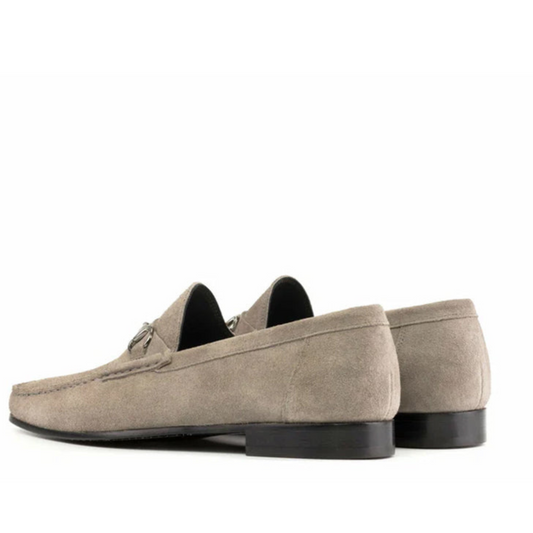 Fero - Grey Horsebit Loafer