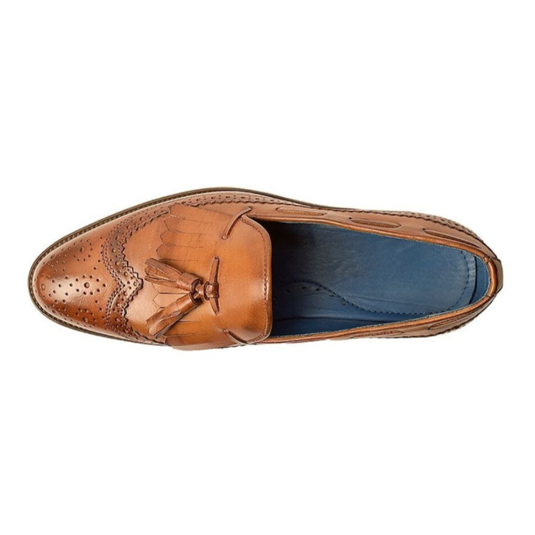 The Bruges Tassel – Handcrafted Kiltie Tassel Loafer in Brown