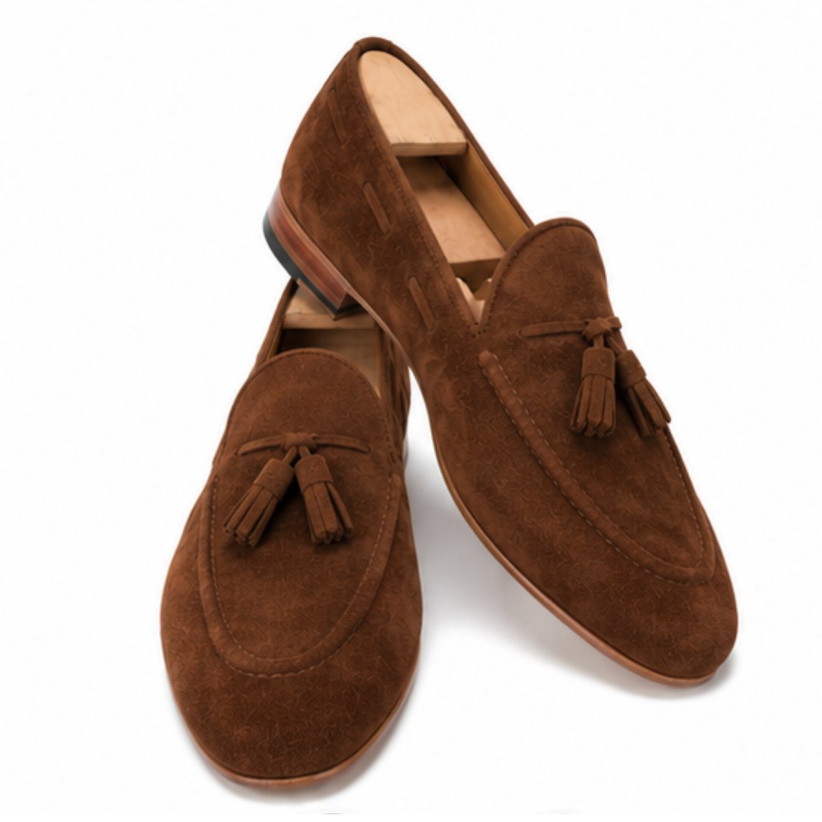 Edward | Caramel Suede Tassel Loafer
