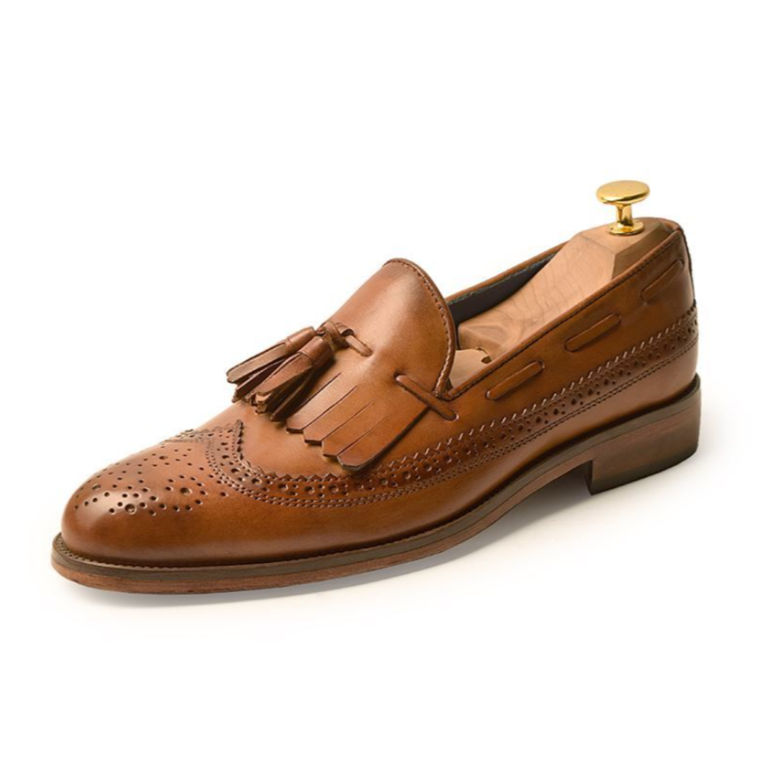The Bruges Tassel – Handcrafted Kiltie Tassel Loafer in Brown