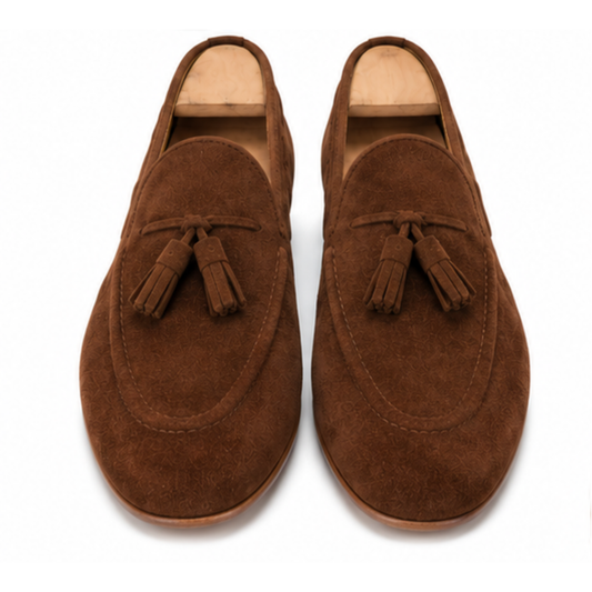 Edward | Caramel Suede Tassel Loafer