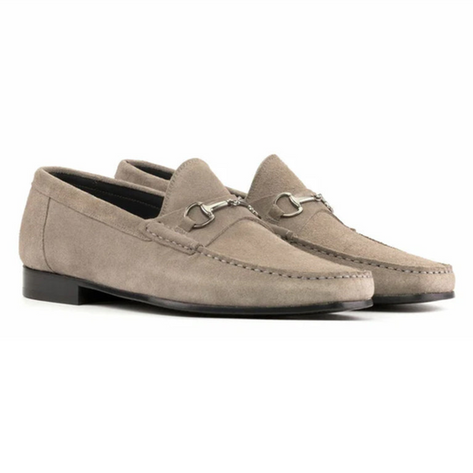 Fero - Grey Horsebit Loafer