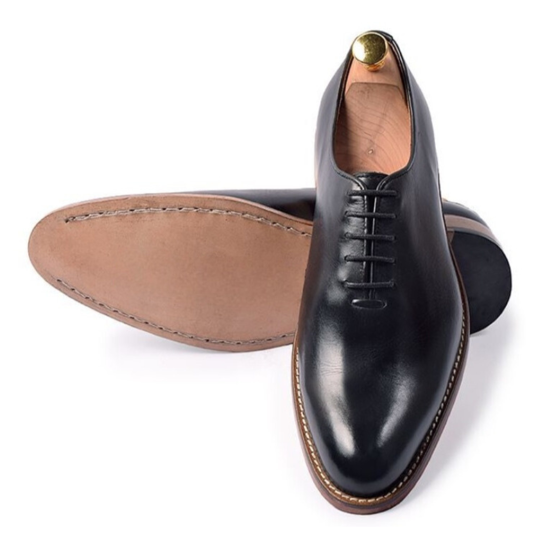 The Lincoln – Black Classic Leather Dress Shoes