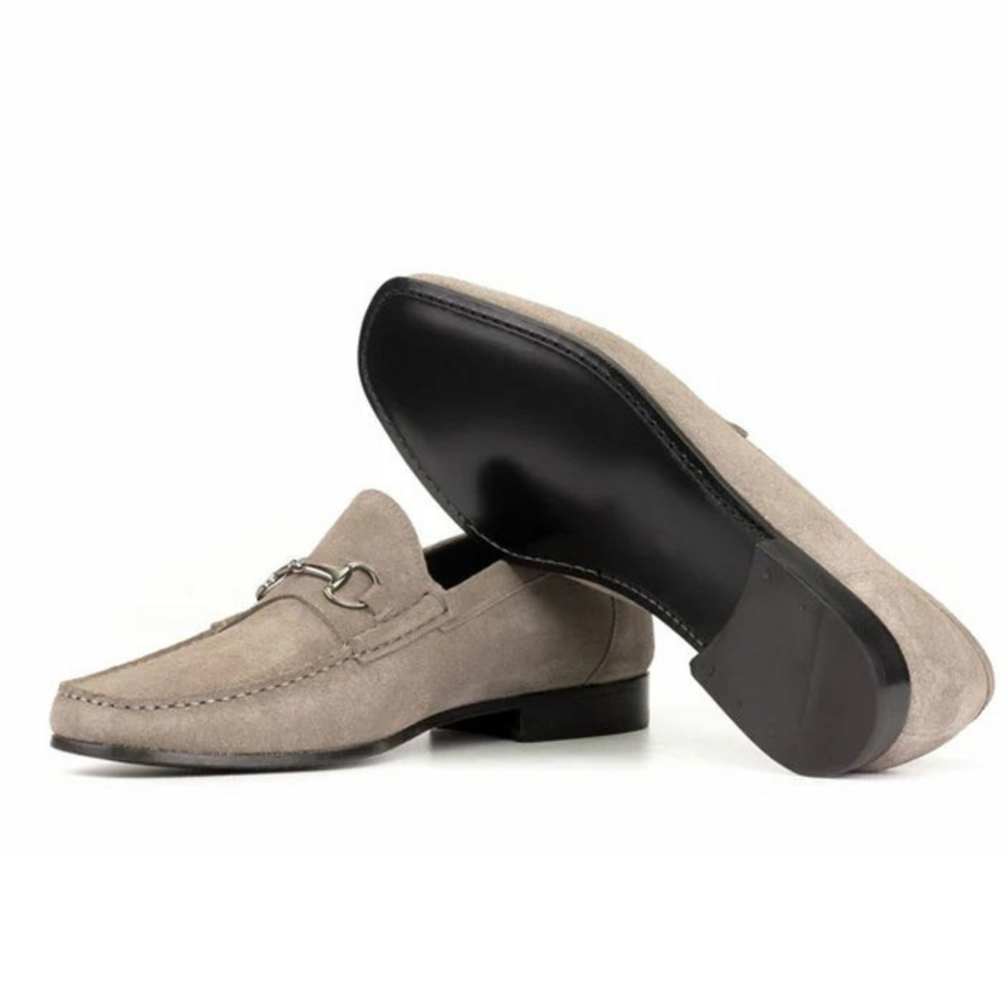Fero - Grey Horsebit Loafer