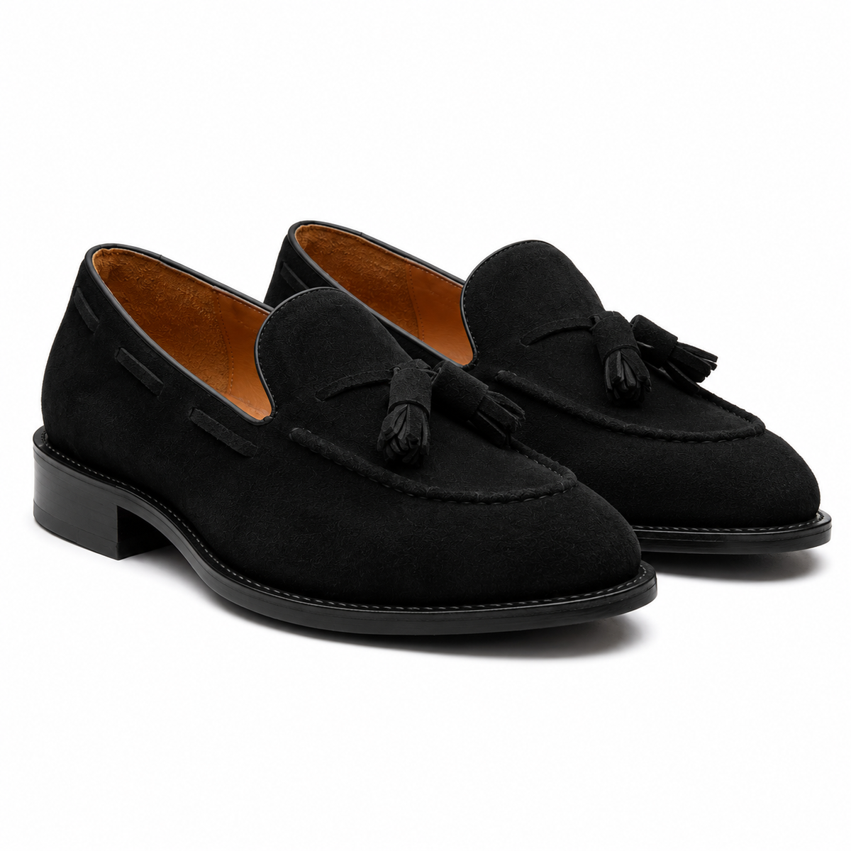 Oswald - Black Suede Tassel Loafer