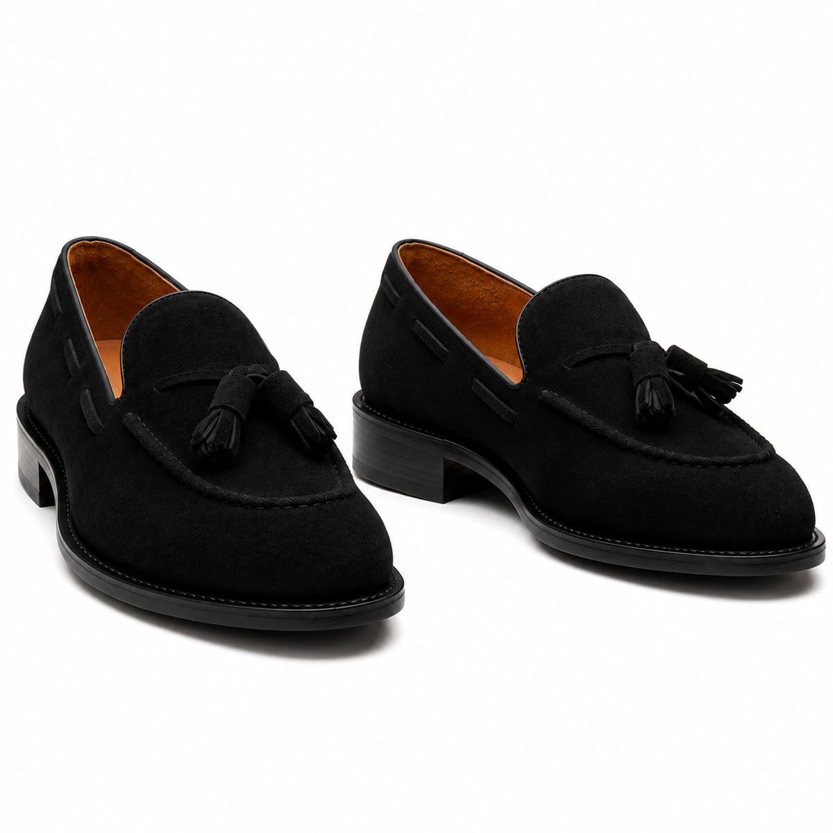 Oswald - Black Suede Tassel Loafer
