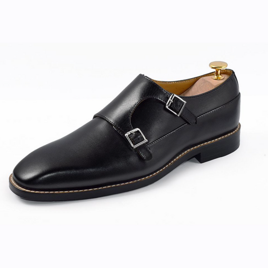 The Barcelona – Double Monk-strap in Black